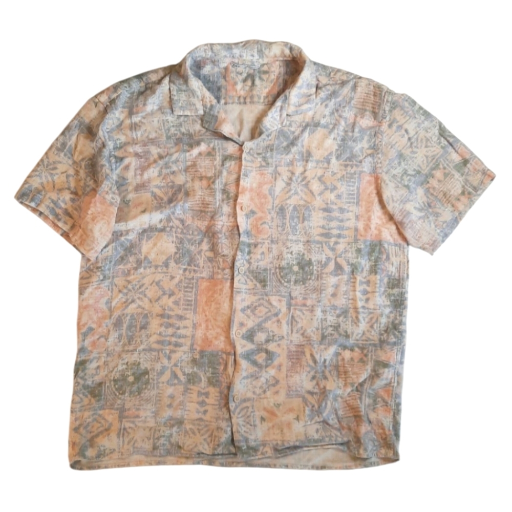 Zara Linen Blend Button Down Shirt